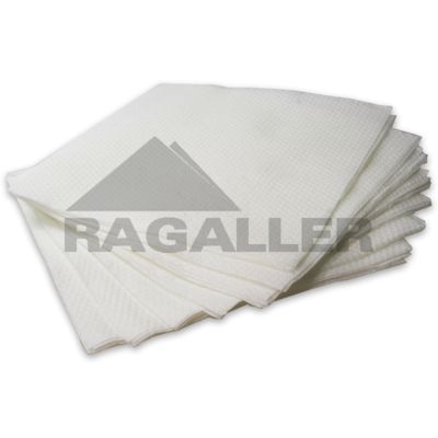Tissue-Servietten 33x33cm Gourmet mit UV Druck 1-lagig 1/4 Falz weiß
