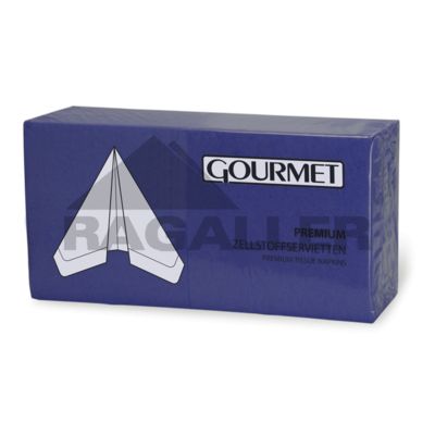 Tissue-Servietten 24x24cm 3-lagig 1/4 Falz Gourmet Premium dunkelblau