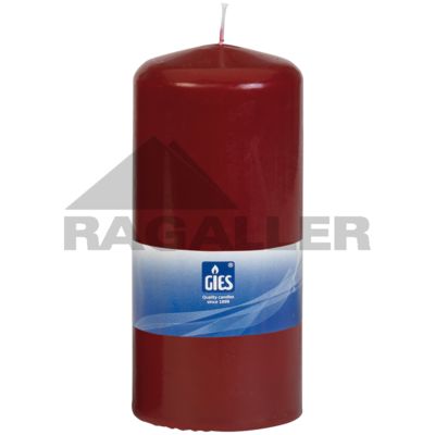 Stumpenkerzen Rustik 19cm Ø68mm grau