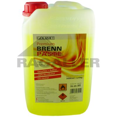 Brennpaste dickflüssig - 2,4kg Kanister - UN-1170/3/II/KK