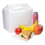 Lunchboxen mit Griff 265x128x180mm Karton weiß - Vorschau 3 von 5