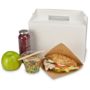 Lunchboxen mit Griff 265x128x180mm Karton weiß - Vorschau 4 von 5