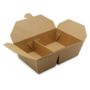 Foodcase #3 2-geteilt 1600ml (950+650) FSC Karton braun - Vorschau 1 von 2