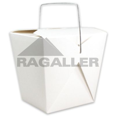 FoldPak-Box mit Henkel 8oz/250ml rechteckig Karton weiß