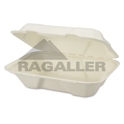 Lunch-Boxen B10 Bagasse 230/150x160/90x75mm