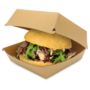Hamburger Box Bio braun Frischfaser Deckel: 180x180mm - Boden: 145x145x80mm - Vorschau 1 von 3