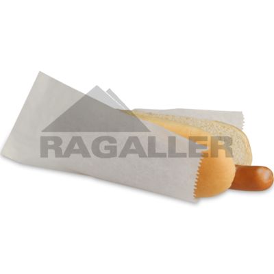 Hot-Dog-Beutel 8x20cm Pergament-Ersatz-Papier weiß