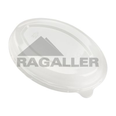 PET-Deckel glasklar für Bagasse-Schalen oval 700ml