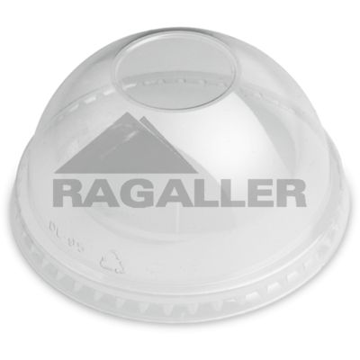 Dom-Deckel ohne Loch PET glasklar für US-Clear-Cup Ø92mm