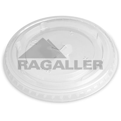 Deckel flach mit Kreuzschlitz rPET glasklar für US-Clear-Cup Ø95mm