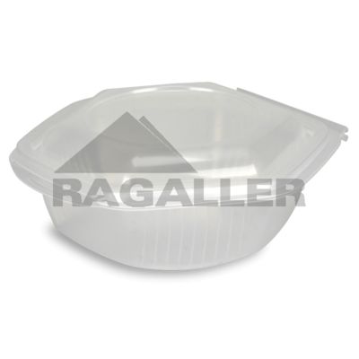 Haushaltsboxen mit anhängendem Deckel PP 250ml 126x128x36mm sechseckig transparent