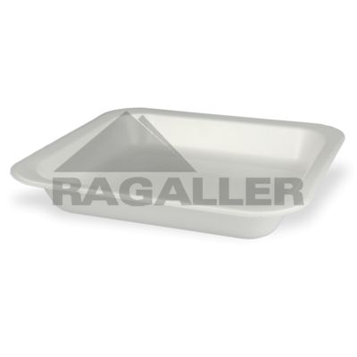 Menüschalen 601-XPS ungeteilt 1300ml 247x262x40mm siegelfähig laminiert weiß - Achtung ! Hitzebeständigkeit max 90°C