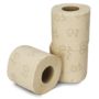 Toilettenpapier 2-lagig 400 Blatt "Standard" eco natur Langfaserzellstoff havana 2x16g/m² - Vorschau 1 von 3