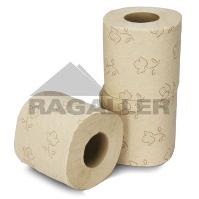 Toilettenpapier 2-lagig 400 Blatt "Standard" eco natur Langfaserzellstoff havana 2x16g/m² - Bild 1 von 3