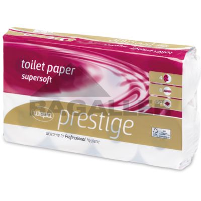Toilettenpapier 4-lagig 150 Blatt "Prestige" weiß - Bild 1 von 2