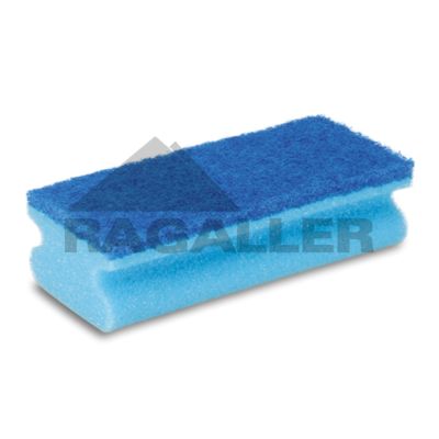 Scheuerschwamm mit Griff 15x7x4,5cm nicht kratzend blau/blau 