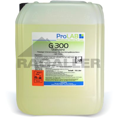 Geschirrreiniger G-300 Standard mit Chlor für Spülmaschinen 12kg Kanister - UN-1814/8/II/KK  (VOC-Gehalt 0 %)
