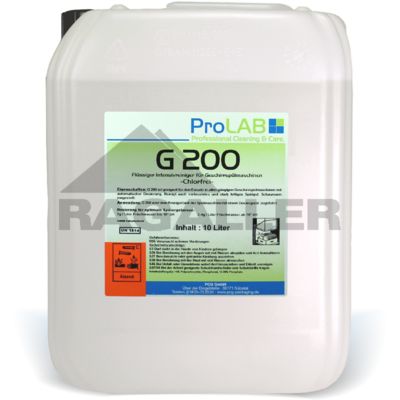 Intensivreiniger G-200 chlorfrei für Gläserspülermaschinen 10 Liter Kanister - UN-1814/8/II/KK  (VOC-Gehalt 0 %)