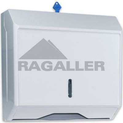 Falthandtuch-Spender racon retro (250 Blatt Z/L-Falz) Kunststoff weiß  